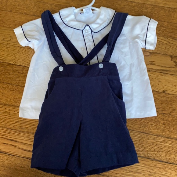 Simi Button Down and Shortall set - Picture 1 of 4